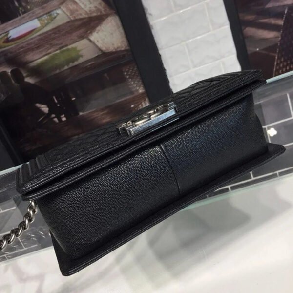 Chanel Boy Handbag Silver Hardware Black For Women, Women&rsquo;s Handbags, Shoulder And Crossbody Bags 9.8in/25cm A67086