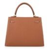 Kelly 25 Sellier Bag Gold Epsom Leather with Gold Hardware