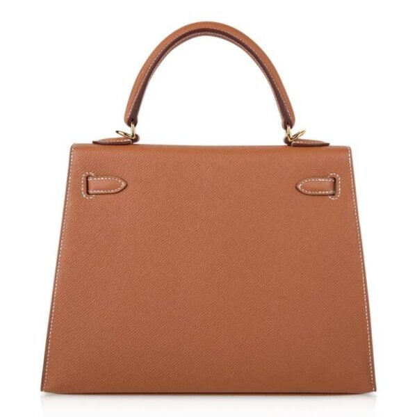 Kelly 25 Sellier Bag Gold Epsom Leather with Gold Hardware