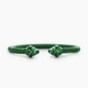 Renaissance&reg; Classic Cable Bracelet Green Aluminum, 5mm
