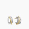 B85C929A-6594-F586-F2C5-979F2B60E453.jpg Crossover Shrimp Earrings Sterling Silver with 18K Yellow Gold