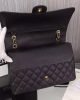 Chanel Classic Maxi Handbag Grained Calfskin & Gold Metal A01115