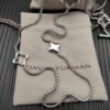 David Yurman Sterling Silver Quatrefoil Chain Necklace