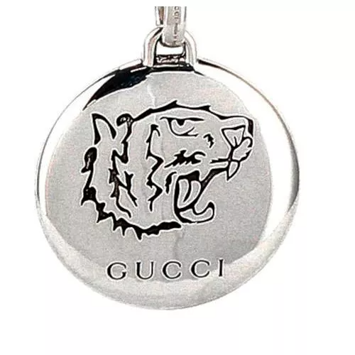 B9245B7E-A601-44BC-1DB1-6C3E78435CBB.png Necklace BLIND FOR LOVE Tiger Head Motif Pendant Adjustable Chain Silver