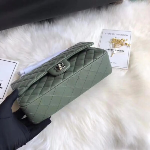 B931928E-855D-DD9B-E851-B88FB63051D0.jpg Chanel 1112 Green Medium Size 2.55 Lambskin Leather Flap Bag