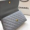 Chanel Large Flap Bag With Top Handle Light Grey For Women, Womens Handbags, Shoulder And Crossbody Bags 11in/28cm A92991