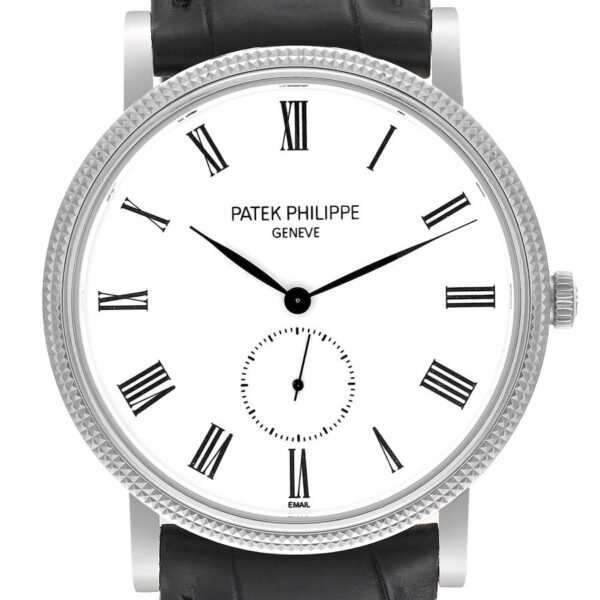 Calatrava White Gold White Dial Mens Watch 5116 5116G