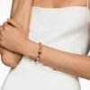 Classic Cablespira&reg; Bracelet 18K Yellow Gold with Amethyst and Diamonds, 7mm