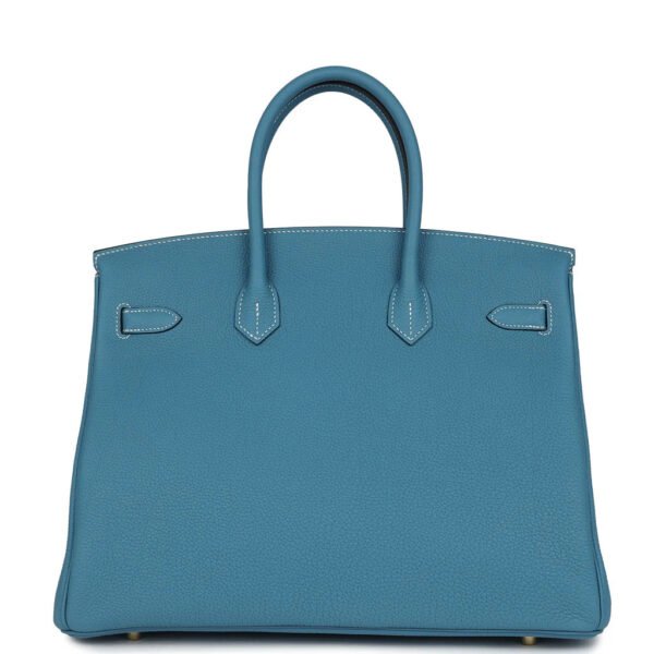 Birkin 25 Blue Jean Togo Gold Hardware