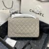 Chanel Large Classic Handbag Silver Hardware Grey For Women, Women&rsquo;s Handbags, Shoulder Bags 11.8in/30cm