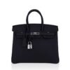 BB01A483-6E44-A23B-3EAD-C42380843547.jpg Birkin 25 Bag Black Togo Leather with Palladium Hardware