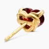 BB7DB99E-DF2E-F827-995D-B966332B8AE7.jpg Chatelaine® Heart Stud Earrings 18K Yellow Gold with Garnet, 8mm