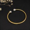 Solari Cablespira&reg; Bracelet 18K Yellow Gold with Pearls and Diamonds, 3mm