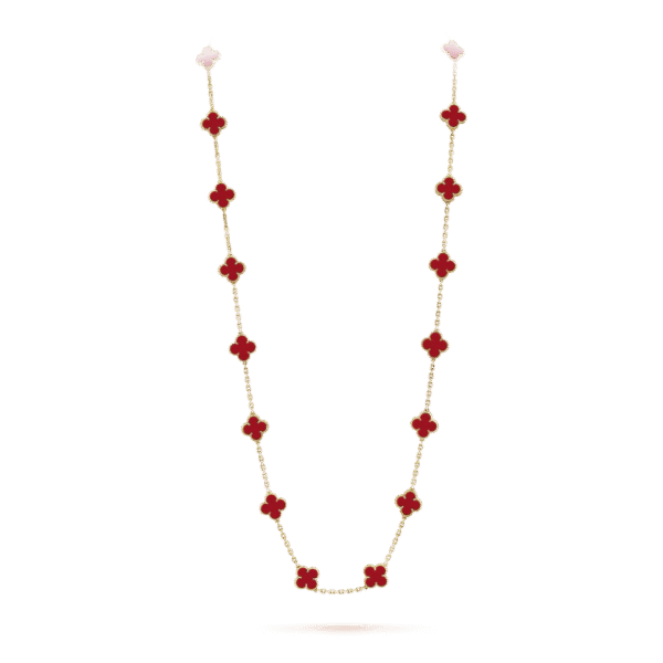 Vintage Alhambra long necklace, 20 motifs