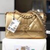 BC42C6DD-2C2D-2B09-3DA8-350437473B04.jpg Chanel 19 Flap Bag As1160 Gold