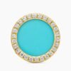 BC5482A6-BF7C-BE25-9FAA-2A663D01BB07.jpg Petite DY Elements® Stud Earrings 18K Yellow Gold with Turquoise and Diamonds, 11mm