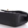 Caviar Quilted Mini Top Handle Rectangular Flap Black