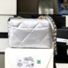 Chanel 19 Flap Bag As1160 Silver