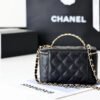 Chanel Small Vanity Case Black For Women 6.7in/17cm AS3171