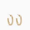 BD6DD1B4-1360-9EBB-7F6F-99205E26EBF0.jpg Cablespira Hoop Earrings 18K Yellow Gold, 3/4in