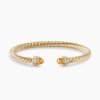 Classic Cablespira&reg; Bracelet 18K Yellow Gold with Citrine and Diamonds, 5mm
