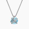 BEC88823-6055-D141-F50A-AA0530B22E06.jpg Cable Wrap Necklace Sterling Silver with Blue Topaz and Diamonds, 12.5mm