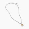 BF771EEB-E725-E310-21DE-564419DDC979.jpg Petite Albion Pendant Necklace Sterling Silver with Citrine and Diamonds, 7mm