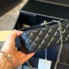 Mini Flap Bag with Top Handle - black