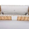 Kelly 35 Picnic Bag White Swift Leather / Osier (Wicker) Limited Edition