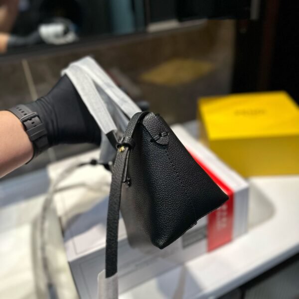 Fendi Dove-Coloured Leather Roll Mini Bag - Brown