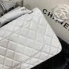 Chanel Large Classic Handbag Silver Hardware White For Women, Women&rsquo;s Handbags, Shoulder Bags 11.8in/30cm