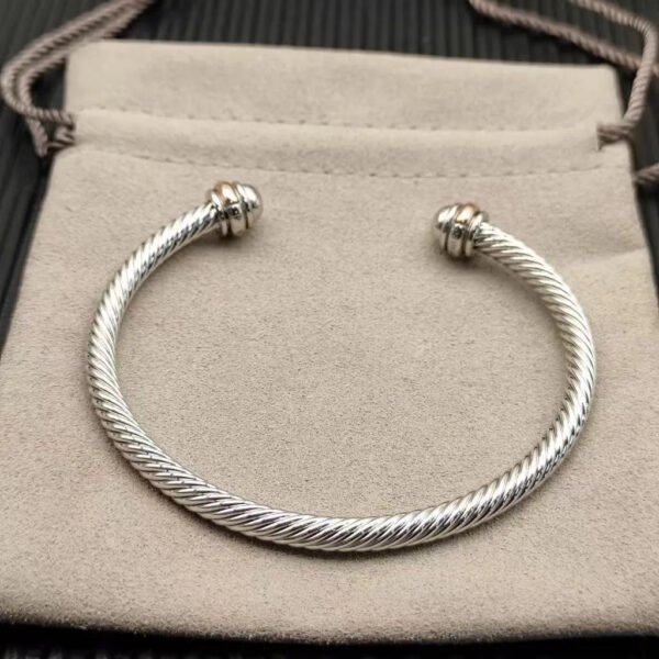 Cable Classics Bracelet in Sterling Silver with 18K Rose Gold