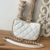 Chanel Small Hobo Bag Gold Hardware White For Women, Women&rsquo;s Handbags, Shoulder Bags 7.5in/19cm