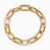DY Madison&reg; Chain Bracelet 18K Yellow Gold with Diamonds