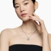 C344CBC5-C64D-9A93-6C2D-647F89C62EEC.jpg Initial Charm Necklace Sterling Silver with Diamond A