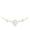 Idylle Blossom XL Necklace, 3 golds and diamonds