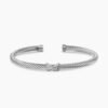 C4186AB6-5108-73D6-9D64-1E854FF909F1.jpg X Classic Cable Station Bracelet Sterling Silver with Diamonds, 4mm