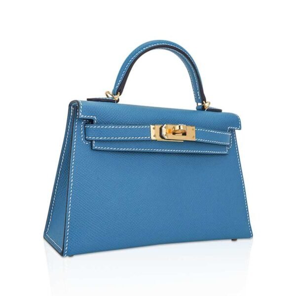 C5B55F1A-1745-1D94-D1AC-929E28DD9F06.jpg Mini Kelly 20 Bag Sellier New Blue Jean Epsom Leather with Gold Hardware