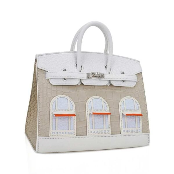 C5EAD757-1B6B-2169-285D-FB6F8C802610.jpg Limited Edition Birkin 20 Faubourg Sellier Bag Neige (Snow) White Matte Alligator