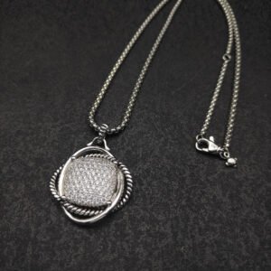C75F09B3-C861-CAC5-A025-8481C34E0047.jpg David Yurman Infinity Pendant with Diamonds in Silver, 32mm