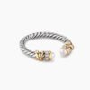 Petite Helena Ring Sterling Silver with 18K Yellow Gold, Pearls and Diamonds, 2.5mm