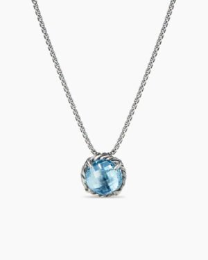 C8DEDB82-9971-0A61-6FAD-55FB7D5C20C9.jpg Petite Chatelaine® Necklace Sterling Silver with Blue Topaz, 10mm