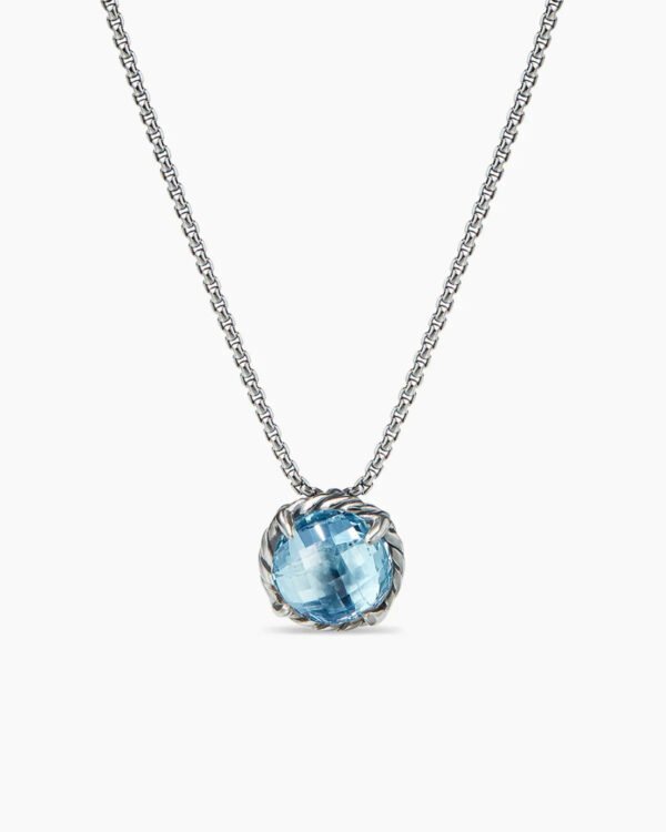 C8DEDB82-9971-0A61-6FAD-55FB7D5C20C9_2c84839c-29f2-4769-9d78-5388882f690d.jpg Petite Chatelaine® Necklace Sterling Silver with Blue Topaz, 10mm