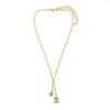Coco Mark B23A Necklace GP??inestone Gold