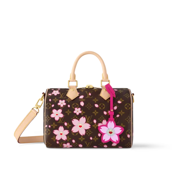CA41B011-F1E4-1560-C823-DAA0D2133B79.webp Louis Vuitton LV X TM Monogram Cherry Blossom Speedy Bandoulière 25 M14174
