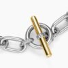 CA6DBE50-2FAA-CD06-70B9-19F407DD21F8.jpg DY Madison® Toggle Chain Necklace Sterling Silver with 18K Yellow Gold, 11mm