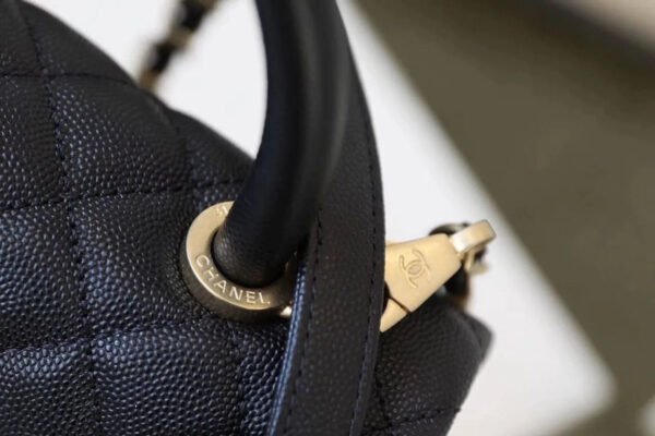 Chanel Large Flap Bag With Top Handle Black For Women, Womens Handbags, Shoulder And Crossbody Bags 11in/28cm A92991