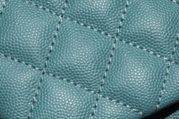 Chanel Large Flap Bag With Top Handle Teal For Women, Womens Handbags, Shoulder And Crossbody Bags 11in/28cm A92991