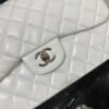 Chanel Large Classic Handbag Silver Hardware White For Women, Women&rsquo;s Handbags, Shoulder Bags 11.8in/30cm