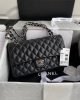 Chanel Classic Handbag Lambskin & Silver Metal A01112
